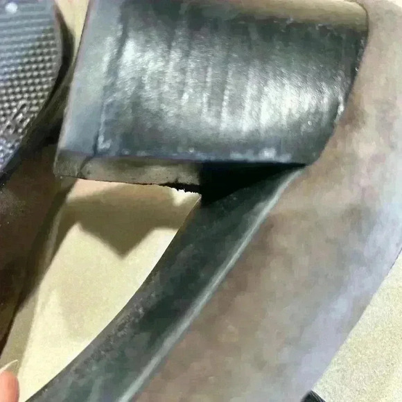 Women's Franco Sardo Suede Dress Shoes-2 Tone-Heels-9 1/2 Slip-on - Picture 6 of 8